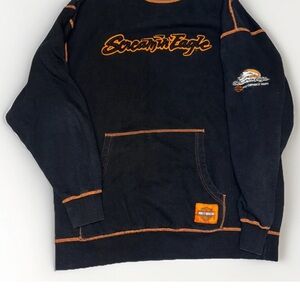 Harley Davidson screaming eagle extra large sweater black and orange T23
